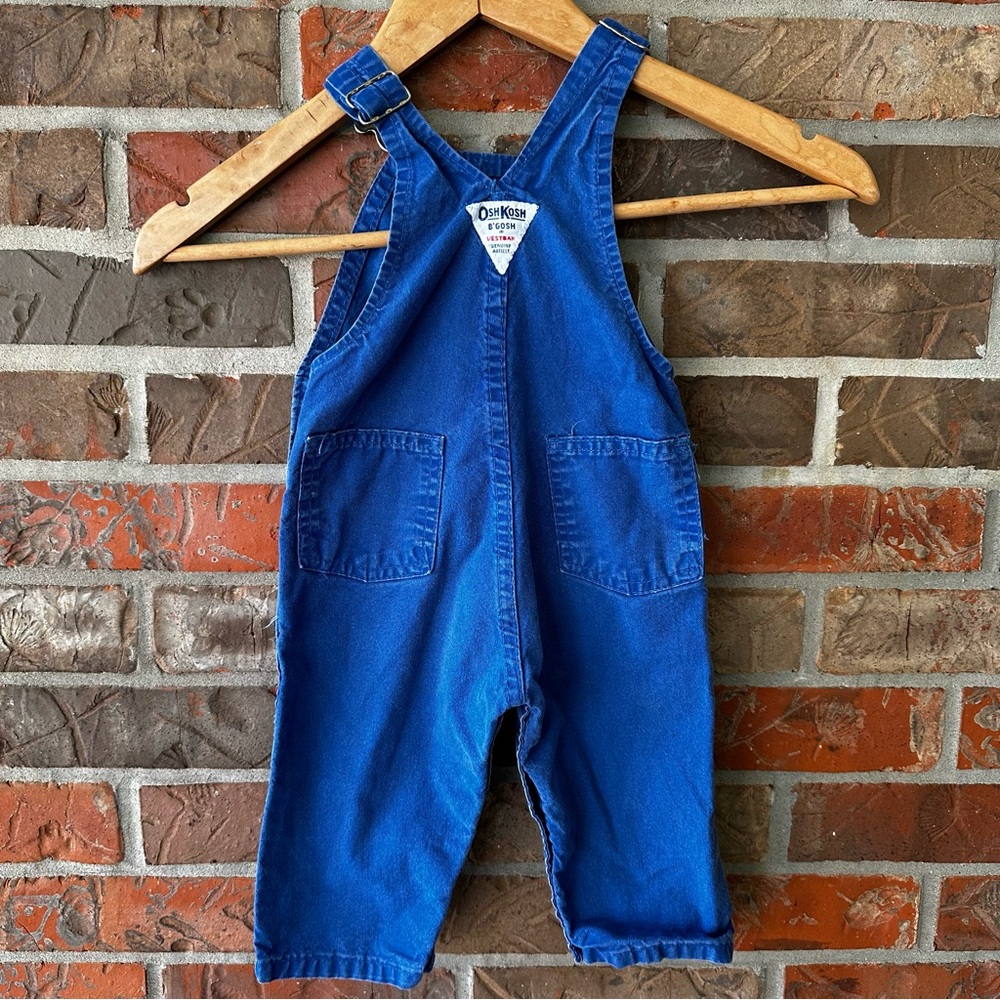 OshKosh B'gosh Blue Denim Overalls for Play - Picture 4 of 11